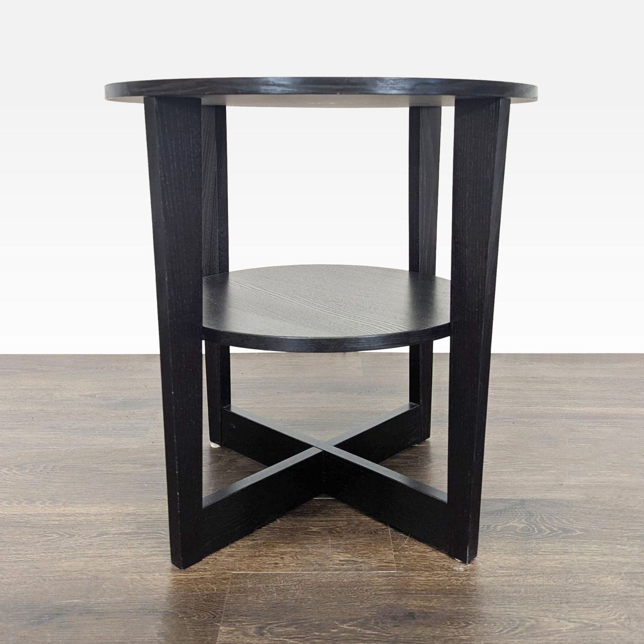 Wood End Table with Shelf - Thumbnail 3