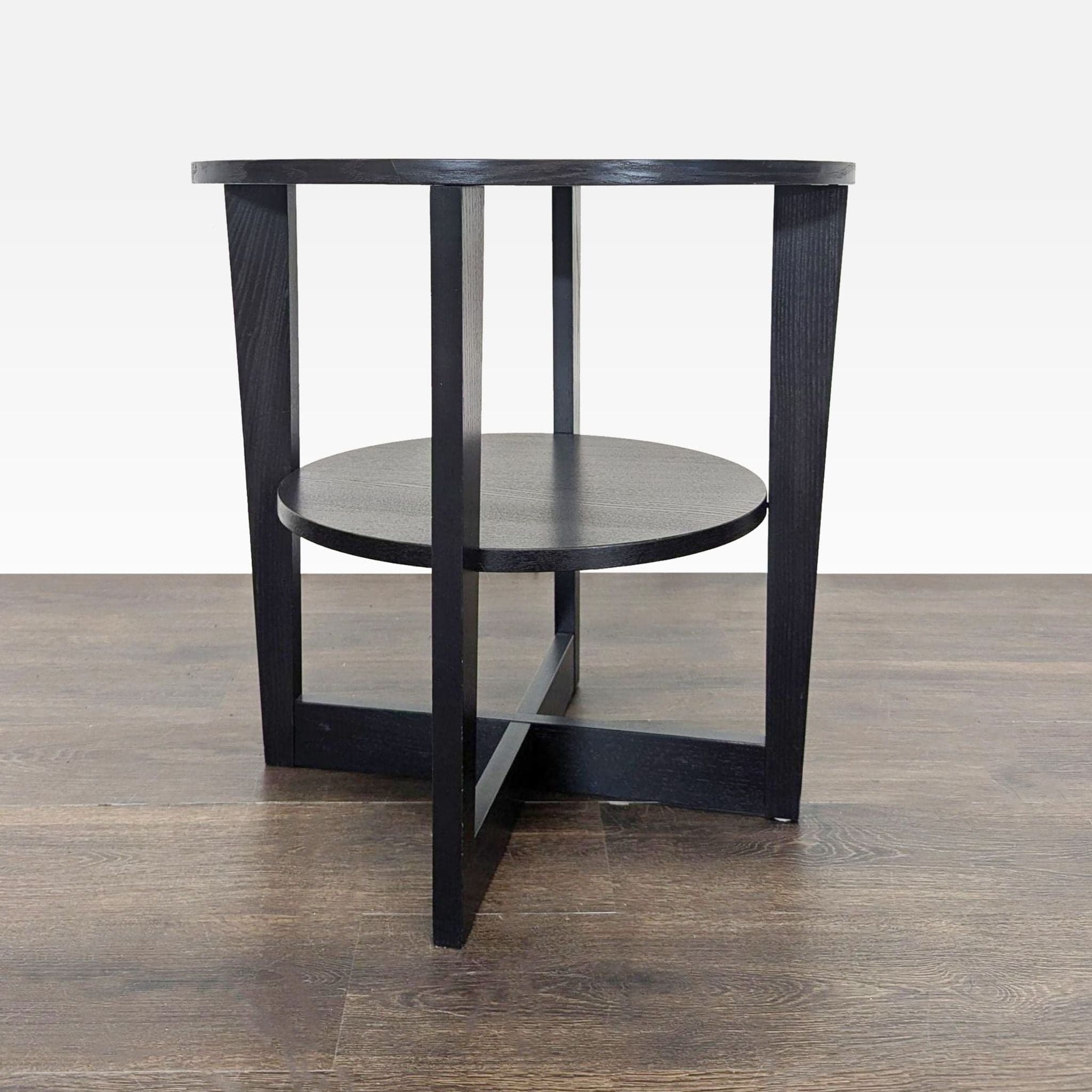 Wood End Table with Shelf - Thumbnail 2