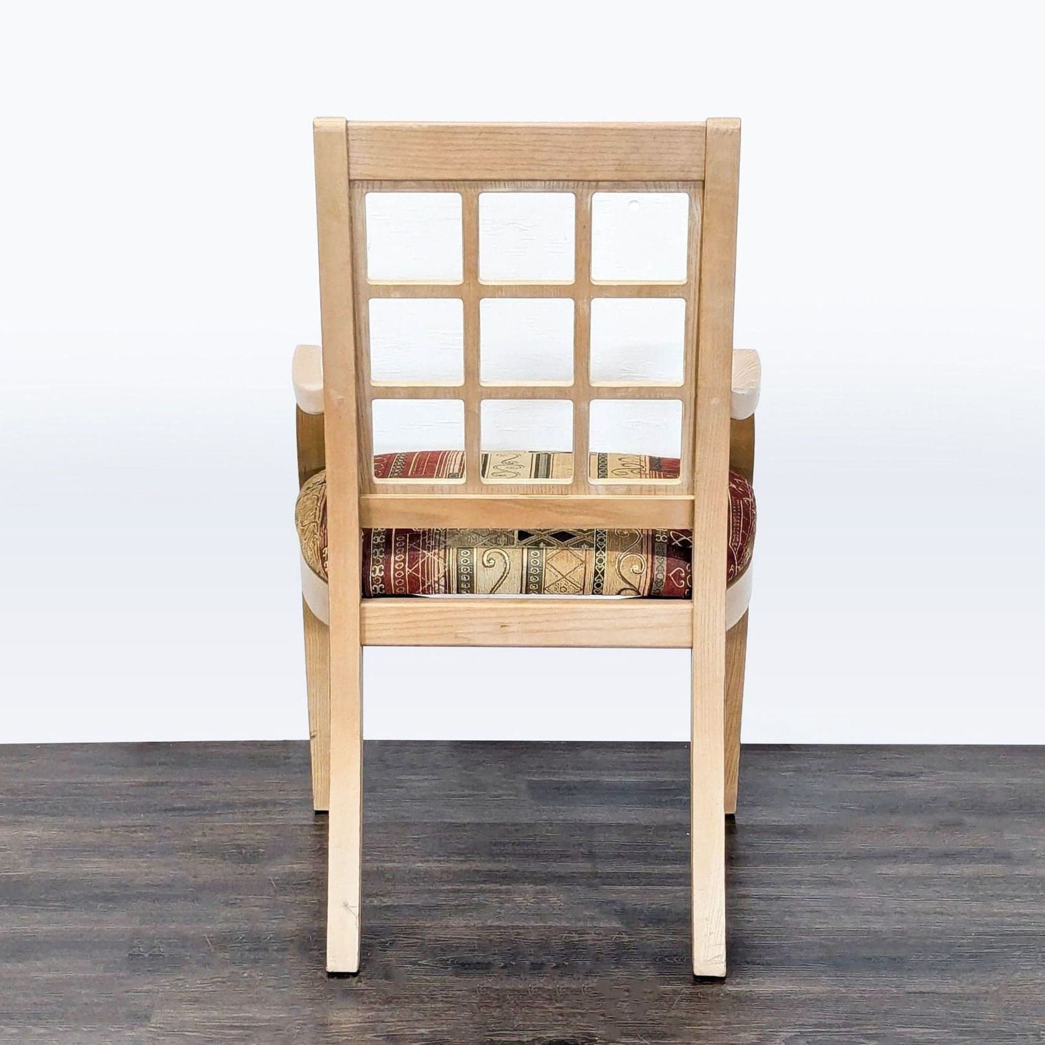 Wood Upholstered Arm Chair - Thumbnail 3