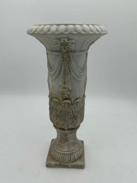 Faux Marble Trumpet Vase - Image 1