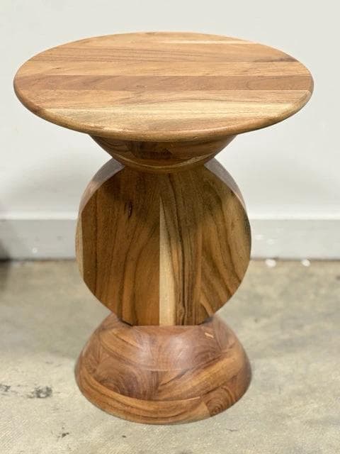 Teakwood Round Stool - Image 1