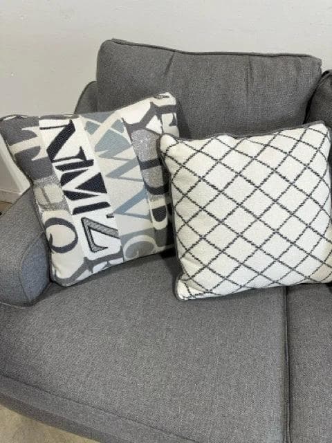 Furniture Of America Gray Canzey Sofa With 5 Pillows - Thumbnail 4
