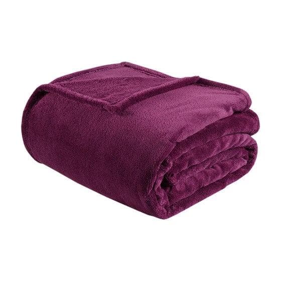 *NEW* Purple Twin/Twin XL Microlight Plush Oversized Blanket - Image 1