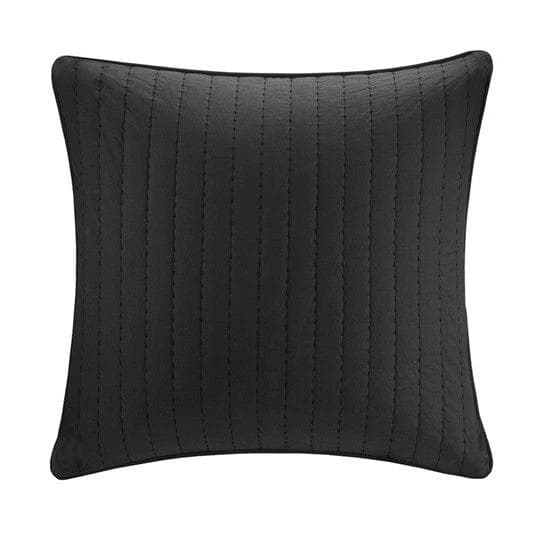 *NEW* Black Quilted Euro Sham - Image 1