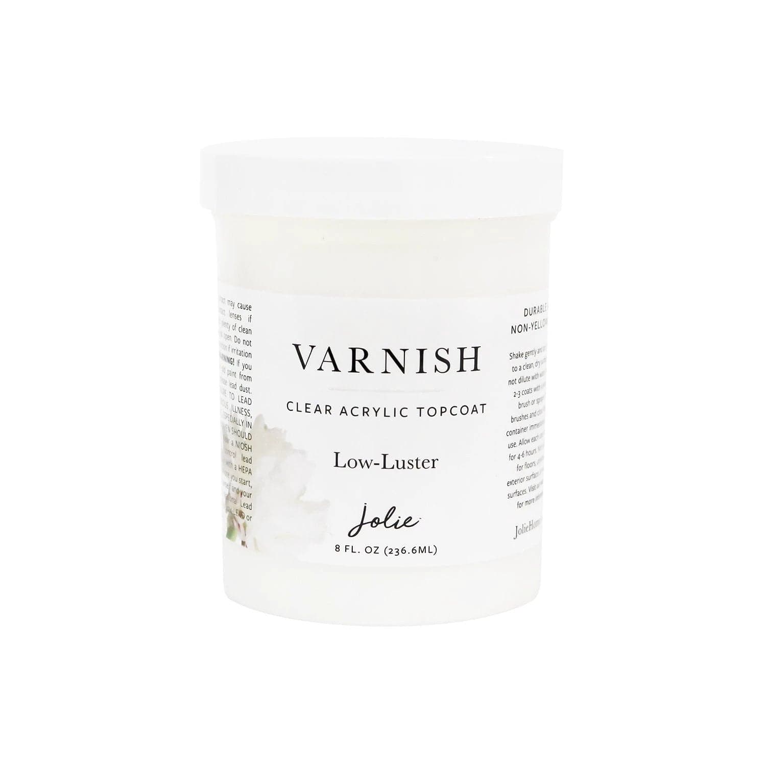 Jolie-Varnish Topcoat-Low Luster-8oz - Image 1