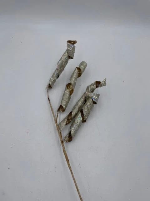 Paper Curls with Silver Glitter - Image 1