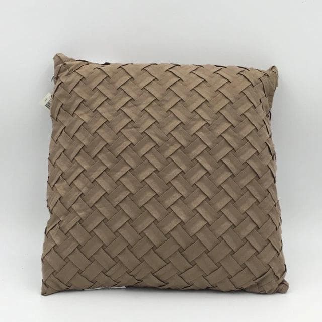 *NEW* Beige Woven Pillow - Image 1