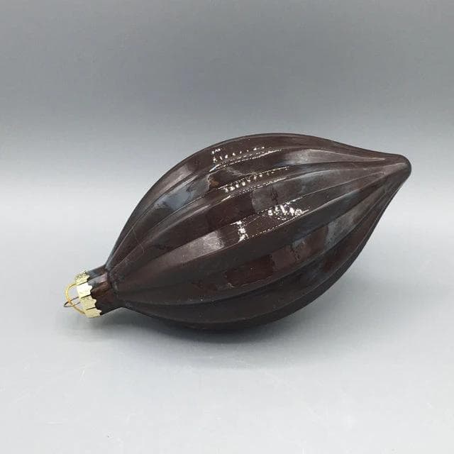 *NEW*Smoke Blue and Brown Glass Ornament - Thumbnail 3