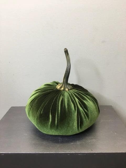 Handmade XL Velvet Pumpkin / Olive - Image 1