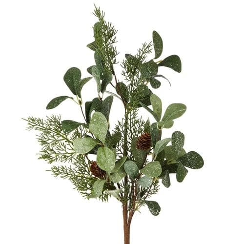 *NEW* 26" Iced Eucalyptus and Cedar Spray - Image 1