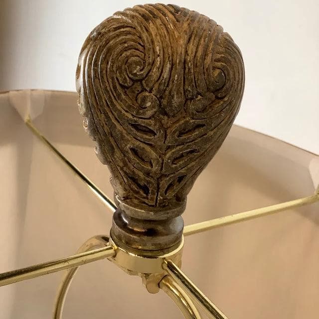 Carved Ornate Table Lamp - Thumbnail 3