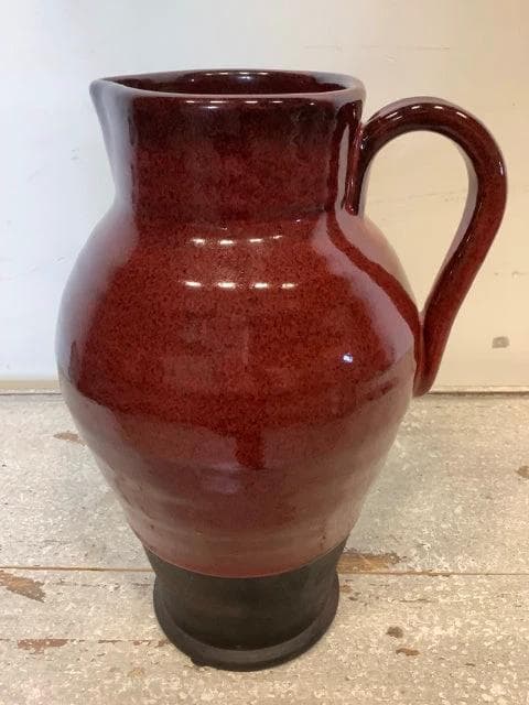 Red Pitcher Vase - Image 1