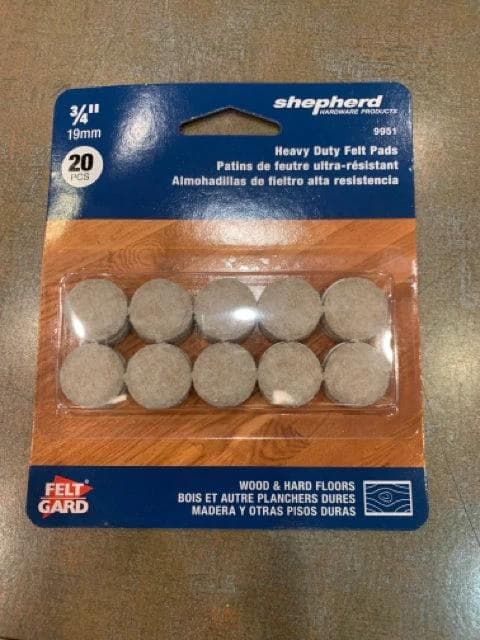 Heavy Duty Felt Pads 3/4" 20 PCS - Image 1