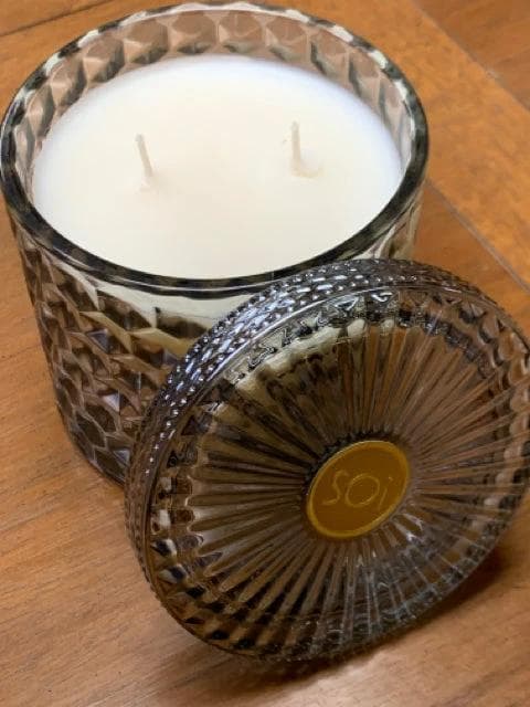 *NEW* Heathered Suede Shimmer Candle 15oz - Image 1