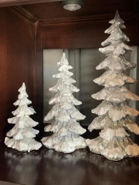 *NEW* Set of 3 Snow Covered Trees - Image 1