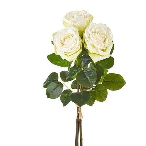 *NEW* 25" Real Touch White Rose Bundle - Image 1