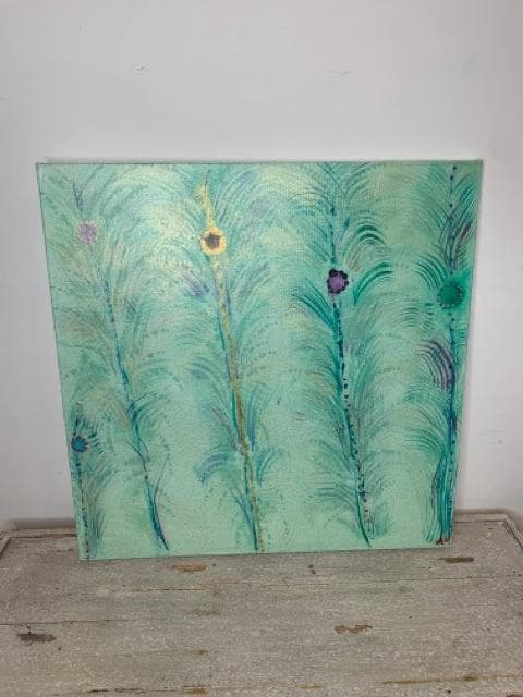 Original Art by Melinda McDaniel "Plumage" on Canvas - Image 1