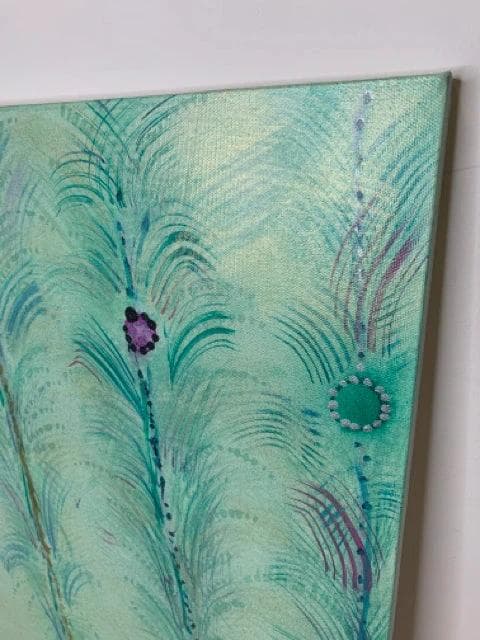 Original Art by Melinda McDaniel "Plumage" on Canvas - Thumbnail 3