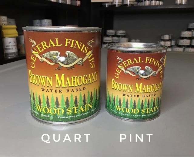 Water Based Stain Brown Mahogany - Quart - Image 1
