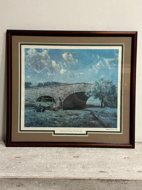 Paul & Tate National Road Humpbridge Framed Print By Malcolm Parcell - Image 1