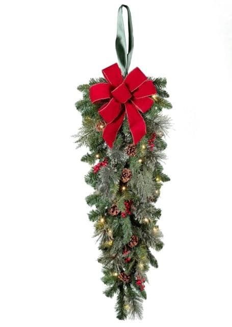 3' Classic Pre-lit Christmas Swag - Image 1
