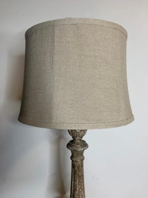 *NEW* Brown Distressed Table Lamp with Brown Shade - Thumbnail 3