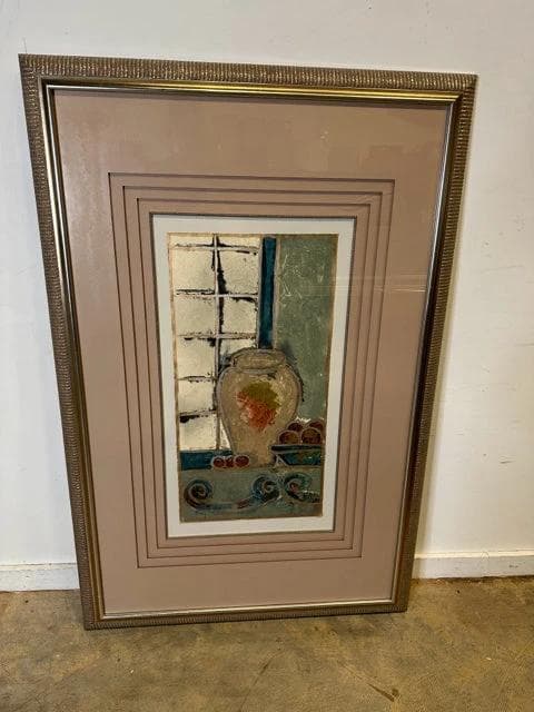 Kinder-Harris "Elegance" Matted And Framed Empty Vase Print - Default Title / 56"L 37"W - Image 1