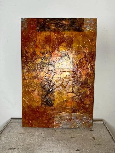 Japoole Original Art Coppers On Canvas - Image 1