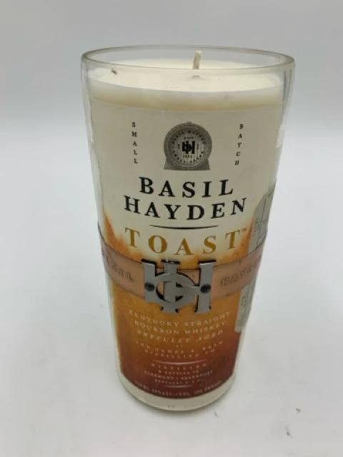 Liquor Bottle Soy Candle -Basil Hayden - Image 1