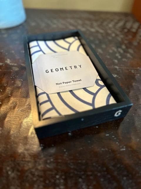 *NEW* Geometry Not Paper Towel Tray- Black - Thumbnail 2