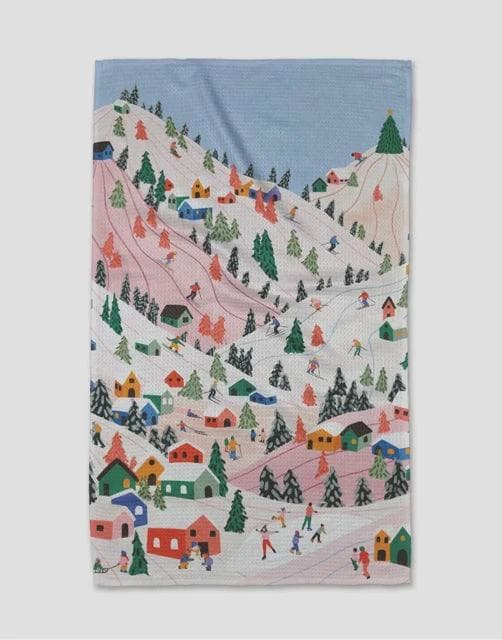 *NEW* Geometry Winter Holiday Tea Towel - Image 1