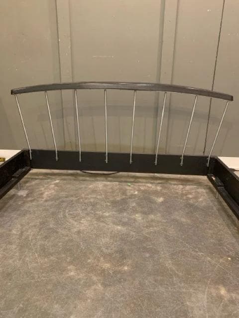 Full Size Mid Century Metal & Wood Bed - Thumbnail 3