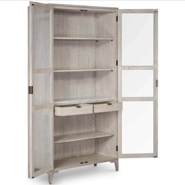 *NEW* Four Hands Viggo Cabinet-Vintage White Oak - Thumbnail 2