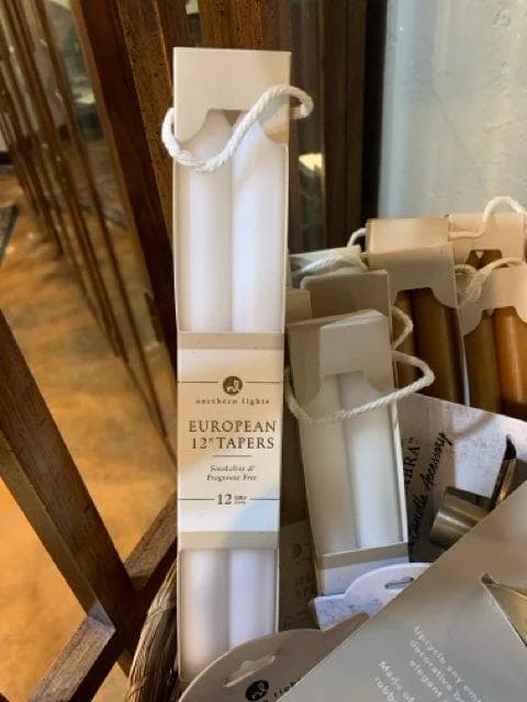 12" Taper - 2pk - Pure white - Image 1