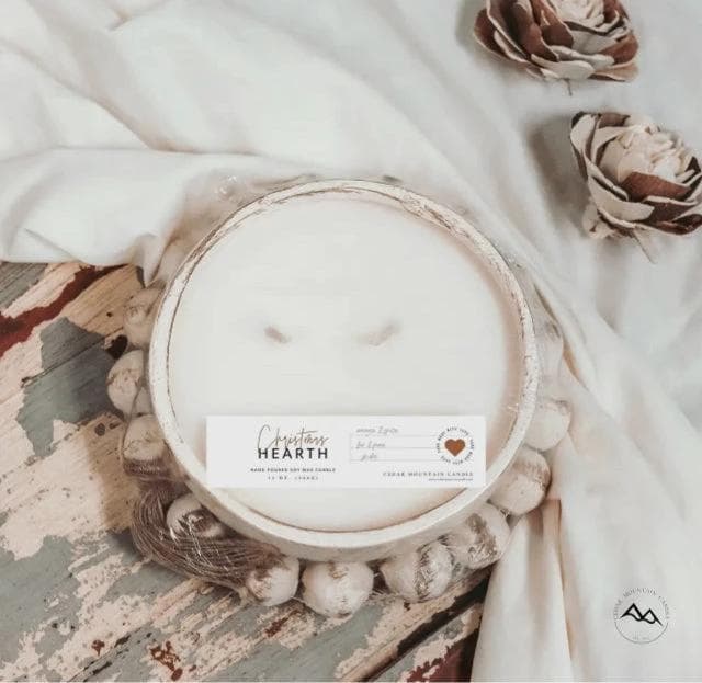 *NEW* Christmas Hearth - 3 Wick Pottery Soy Candle - Image 1