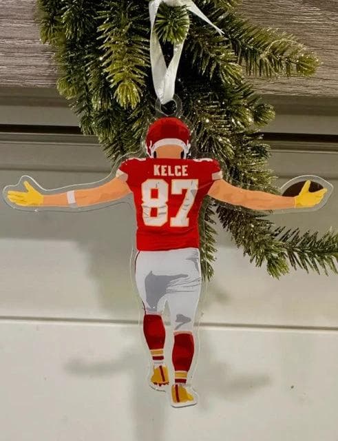 *NEW* Kansas City Kelce Acrylic Ornament - Image 1