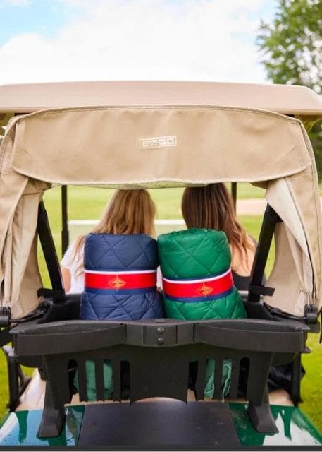 Green Waterproof Quilted Puffer Blanket - Thumbnail 2