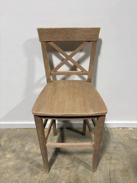 Set of Two Pottery Barn Sea Drift Wooden Bar Stools - Thumbnail 2