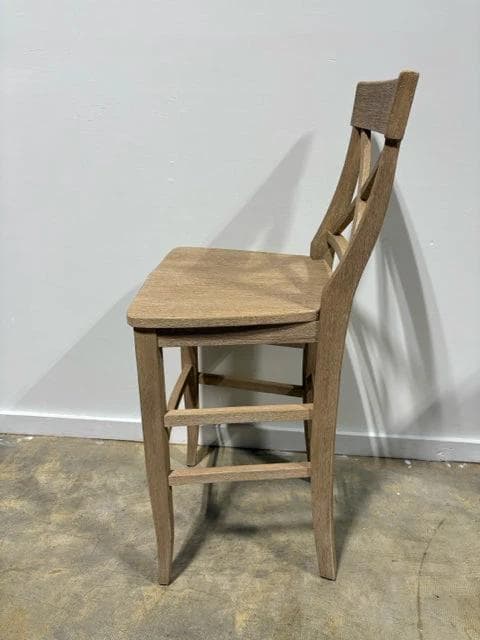 Set of Two Pottery Barn Sea Drift Wooden Bar Stools - Thumbnail 3