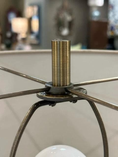 *NEW* Uttermost Rams Horn Table Lamp with Cream Shade - Thumbnail 3