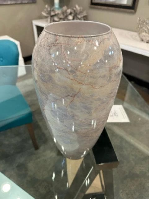 Marble Style Glass Vase - Thumbnail 2