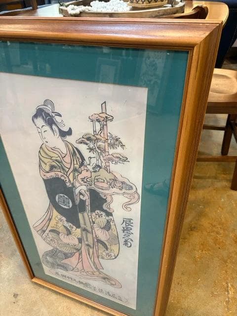 "The Actor Tatsuoka Hisagiku In The Role Of Kurenai" Framed Print - Thumbnail 2