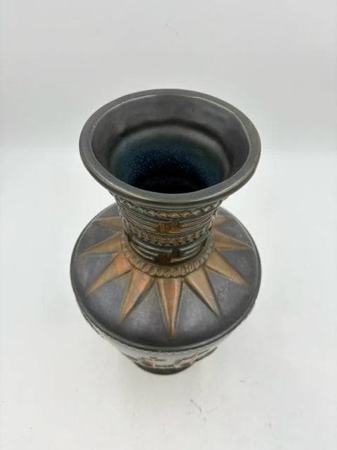 Copper And Grey Nautical Vase - Thumbnail 2