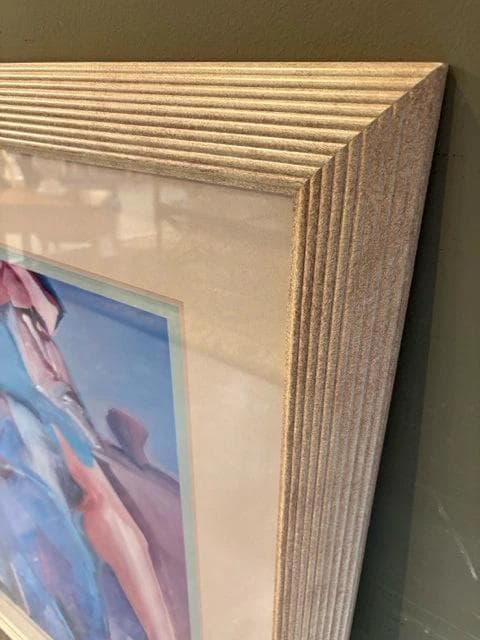 Abstract Print By "Veloy Vigil" In Cream Frame - Thumbnail 2