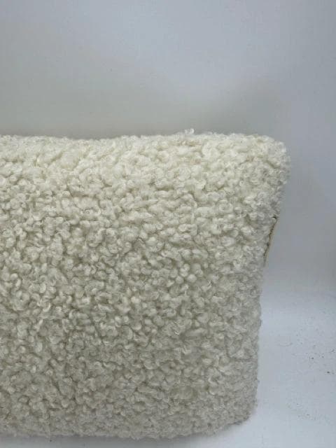 World Market Cream Boucle Lumbar Pillow - Thumbnail 2