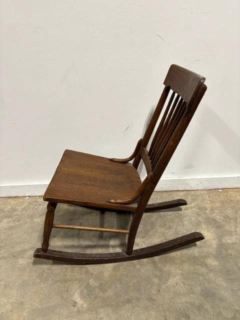 Antique Wooden Rocker - Thumbnail 2