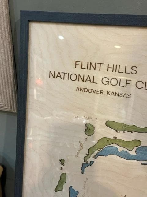 Custom Flint Hills National Golf Club 3D Map - Thumbnail 2