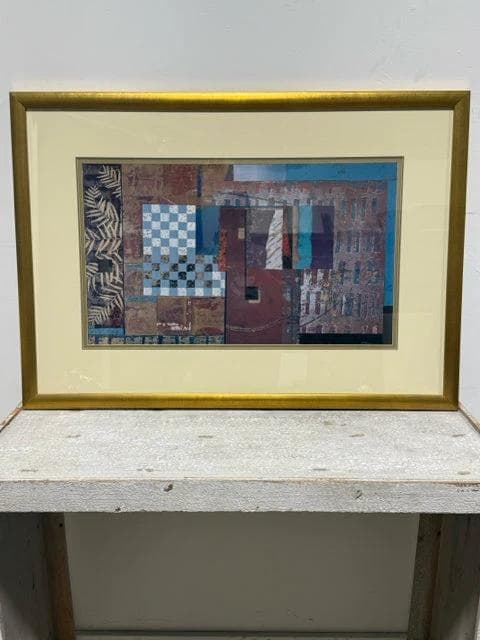 Abstract Collage #1 By P.G. Gravele Framed Wall Art - Image 1