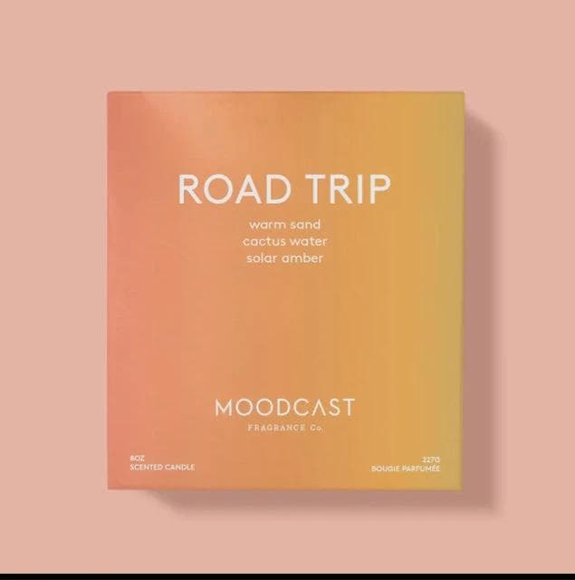 *NEW* Moodcast Fragrance Co Coconut Wax Candle - Road Trip 8 oz Glass Jar - Thumbnail 2