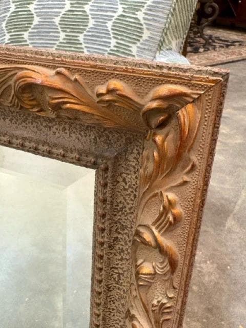 Bronze Carved Frame Wall Mirror - Thumbnail 2